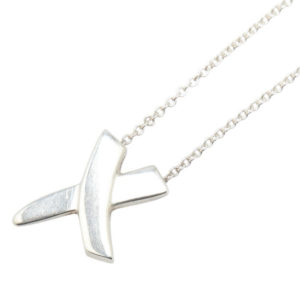 Tiffany Kiss Necklace Silver Tiffany